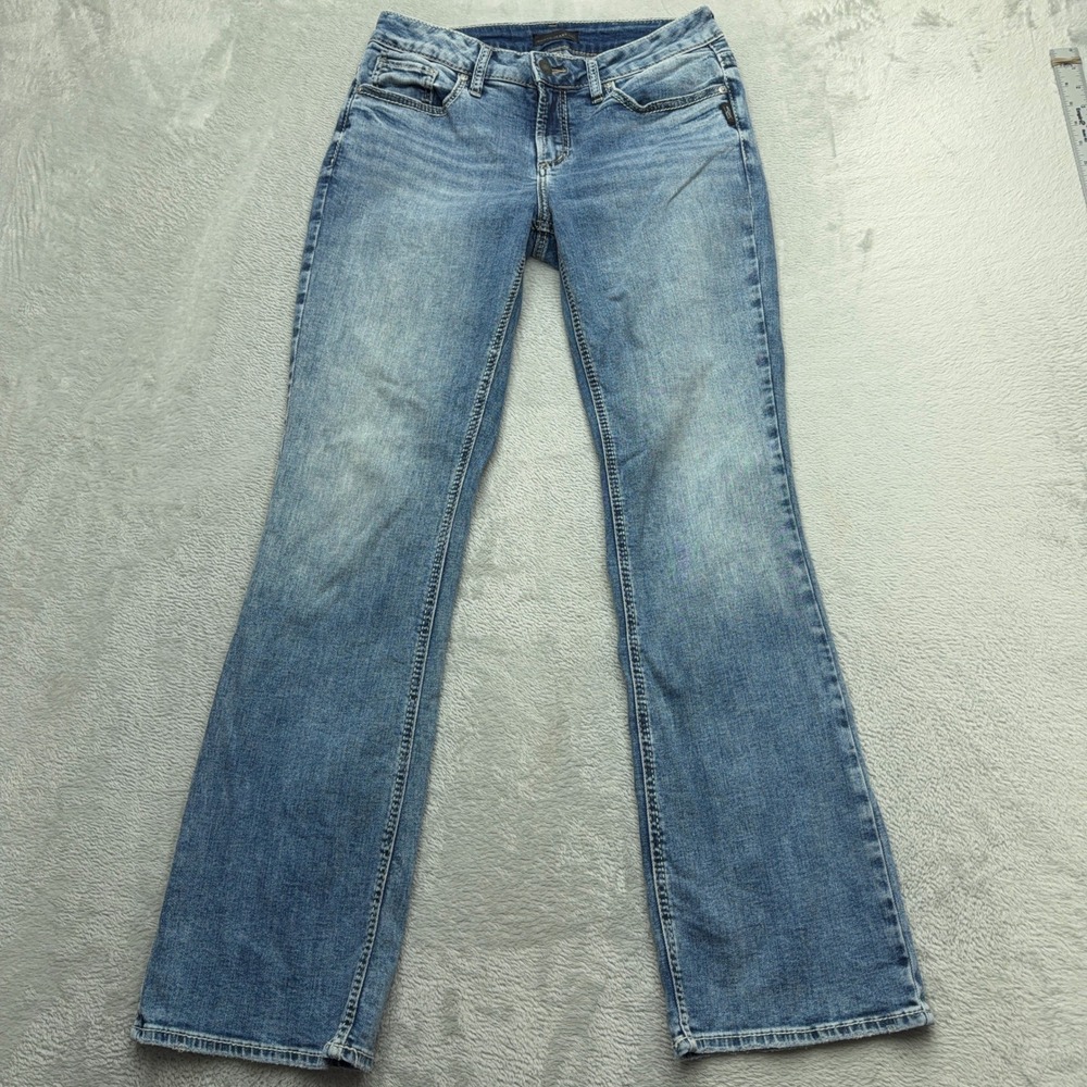 Silver Jeans Co. Jeans Womens 27 Blue S-Scroll Mid Rise Bootcut Denim Medium